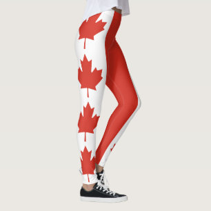 Patriottische Canadese vlag Leggings