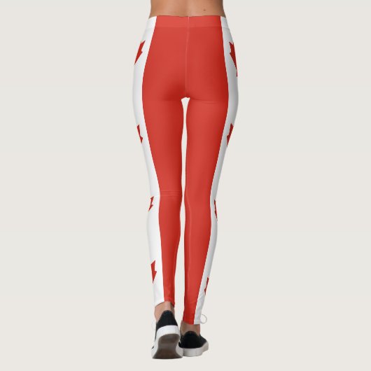 Patriottische Canadese vlag Leggings (Achterkant)