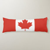 Patriottische Canadese vlag Lichaamskussen (Voorkant)