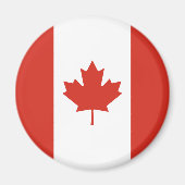 Patriottische Canadese vlag Magneet (Voorkant)