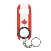 Patriottische Canadese vlag Mini Flessenopener (Achterkant)