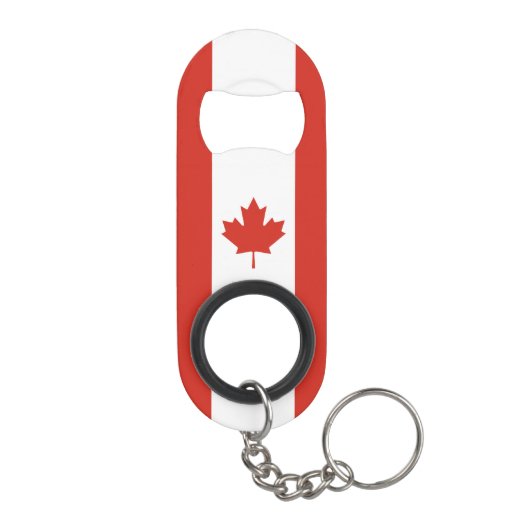 Patriottische Canadese vlag Mini Flessenopener (Achterkant)