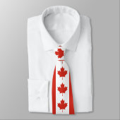 Patriottische Canadese Vlag Nek Band Stropdas (Gebonden)