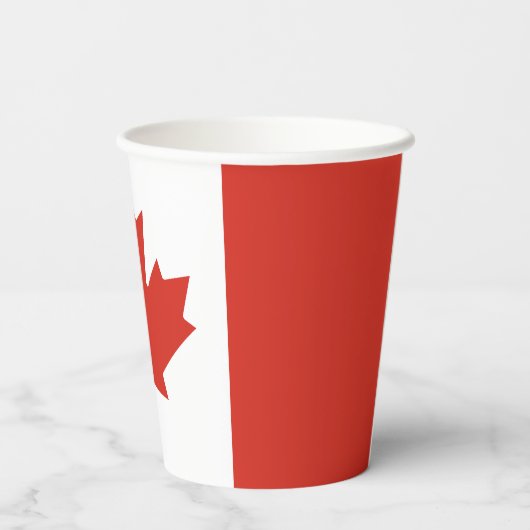 Patriottische Canadese vlag Papieren Bekers (Achterkant)