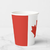 Patriottische Canadese vlag Papieren Bekers (Voorkant)