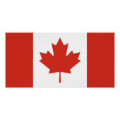 Patriottische Canadese vlag Perfect Poster (Voorkant)