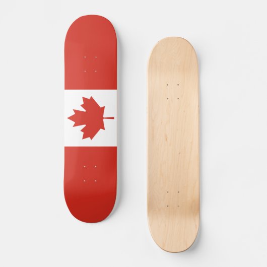 Patriottische Canadese vlag Persoonlijk Skateboard (Voorkant)
