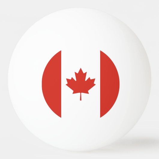 Patriottische Canadese vlag Pingpongbal (Achterkant)