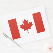 Patriottische Canadese vlag Rechthoekige Sticker (Envelop)