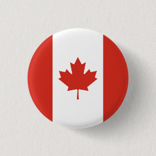 Patriottische Canadese vlag Ronde Button 3,2 Cm