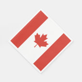 Patriottische Canadese vlag Servet (Hoek)