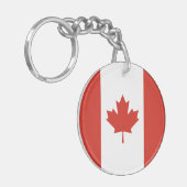 Patriottische Canadese vlag Sleutelhanger (Voorkant Links)