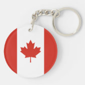 Patriottische Canadese vlag Sleutelhanger (Achterkant)