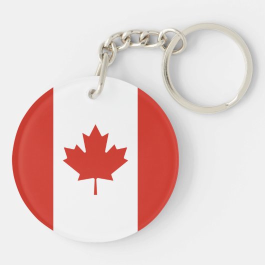 Patriottische Canadese vlag Sleutelhanger (Achterkant)