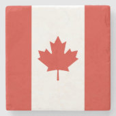Patriottische Canadese vlag Stenen Onderzetter (Voorkant)