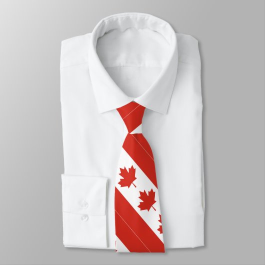 Patriottische Canadese vlag Stropdas (Gebonden)