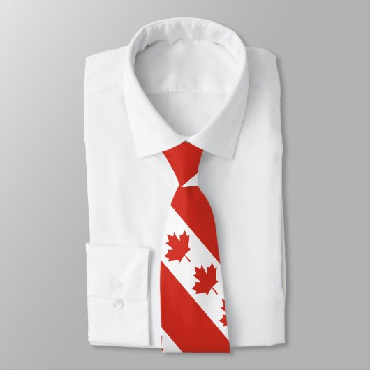 Patriottische Canadese vlag Stropdas (Gebonden)