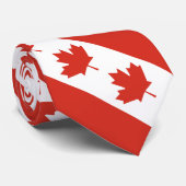 Patriottische Canadese vlag Stropdas (Opgerold)
