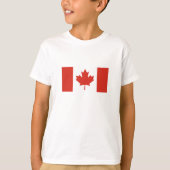 Patriottische Canadese vlag T-shirt (Voorkant)