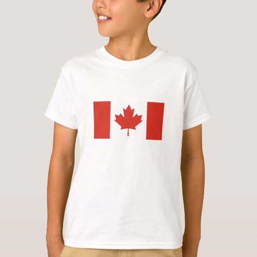 Patriottische Canadese vlag T-shirt (Voorkant)