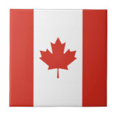 Patriottische Canadese vlag Tegel Tegeltje (Voorkant)