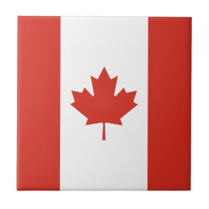 Patriottische Canadese vlag Tegel Tegeltje