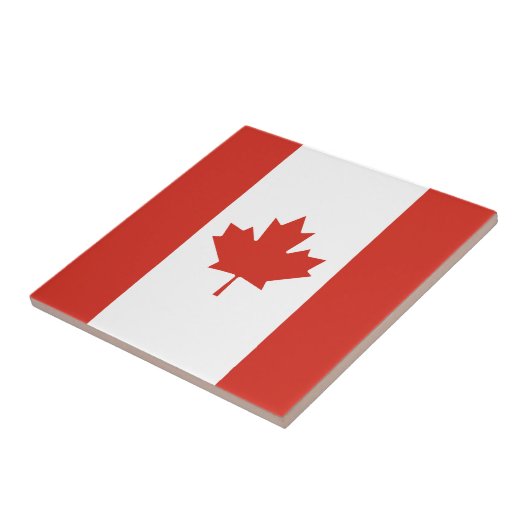 Patriottische Canadese vlag Tegel Tegeltje (Zijkant)