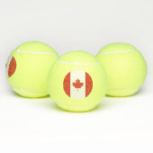 Patriottische Canadese vlag Tennisballen (Multi)