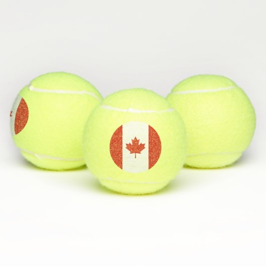 Patriottische Canadese vlag Tennisballen (Multi)