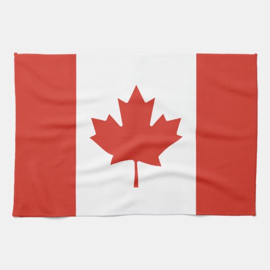 Patriottische Canadese vlag Theedoek (Horizontaal)