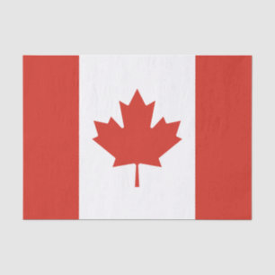Patriottische Canadese vlag Tissuepapier