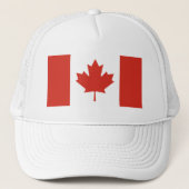 Patriottische Canadese vlag Trucker Hat Trucker Pet (Voorkant)