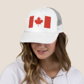 Patriottische Canadese vlag Trucker Hat Trucker Pet (In situ)