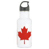 Patriottische Canadese vlag Waterfles (Voorkant)