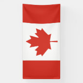 Patriottische Canadese vlagbanner Spandoek (Verticaal)