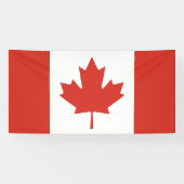 Patriottische Canadese vlagbanner Spandoek (Horizontaal)