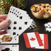 Patriottische Canadese vlagspelkaarten Pokerkaarten (Insitu)