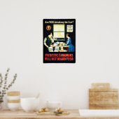 Patriottische Canadezen zullen geen voedsel binnen Poster (Keuken)