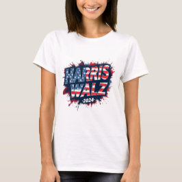 Patriottische Cat Lady voor Kamala Harris 2024 T-shirt