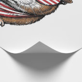 Patriottische Cavia Vintage Gravure Cadeaupapier (Hoek)