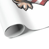 Patriottische Cavia Vintage Gravure Cadeaupapier (Rol Hoek)
