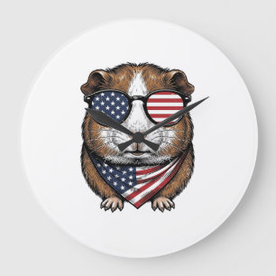 Patriottische Cavia Vintage Gravure Grote Klok