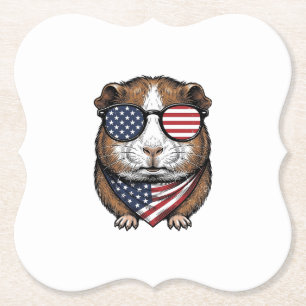 Patriottische Cavia Vintage Gravure Kartonnen Onderzetters