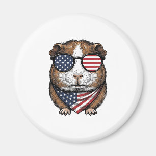 Patriottische cavia vintage gravure magneet