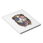 Patriottische Cavia Vintage Gravure Notitieblok (Schuin)