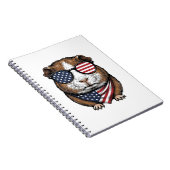 Patriottische Cavia Vintage Gravure Notitieboek (Rechterzijde)