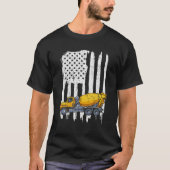 Patriottische cement Truck Driver Concrete Mixer A T-shirt (Voorkant)