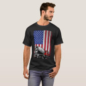 Patriottische cement Truck Driver Concrete Mixer A T-shirt (Voorkant volledig)