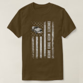 Patriottische cementmixer Truck Ameri T-shirt (Design voorkant)