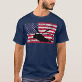Patriottische CH53- en MH53-helikopter Amerikaanse T-shirt (Voorkant)